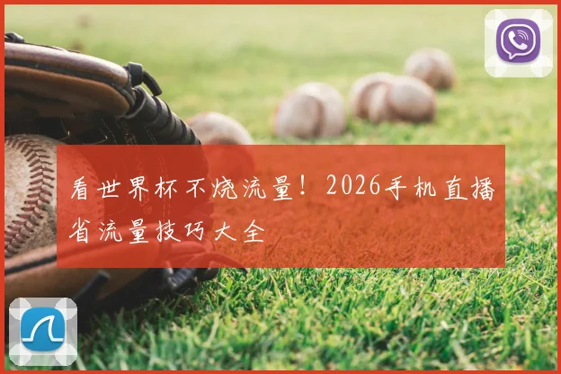 看世界杯不烧流量！2026手机直播省流量技巧大全